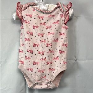 Matilda Jane pink bicycle print bodysuit 0-6 months